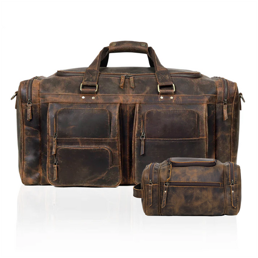 Farm Premium Leather Duffle Combo