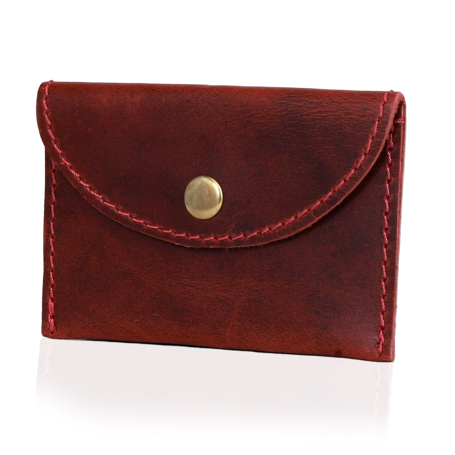 Leather Coin Purse - Red