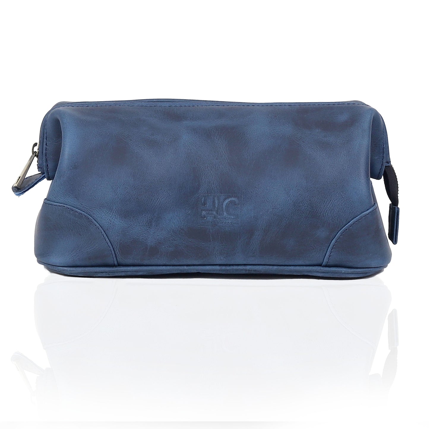 Euphrates Leather Toiletry & Large Dopp Kit - Navy
