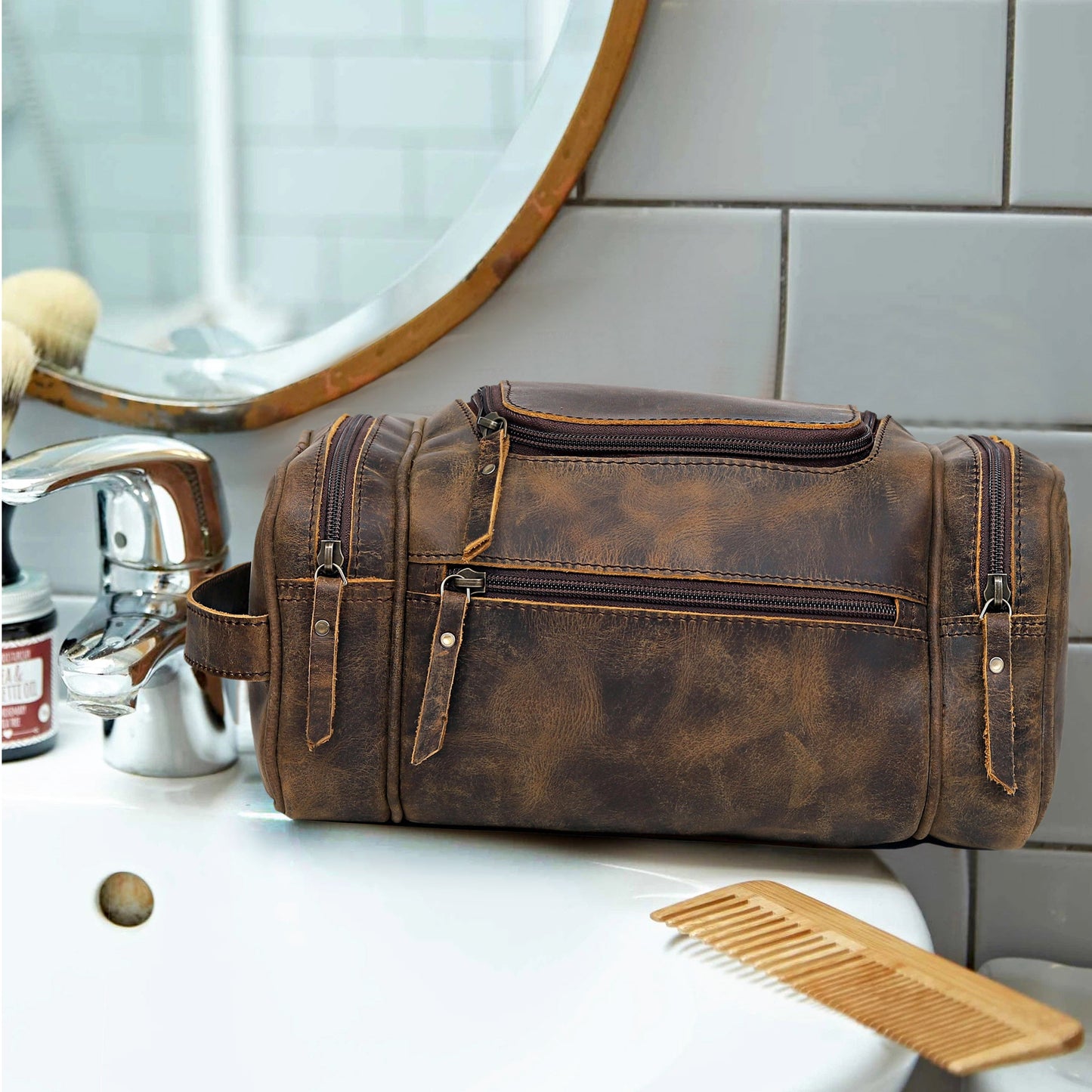 Farm Premium Leather Duffle Combo