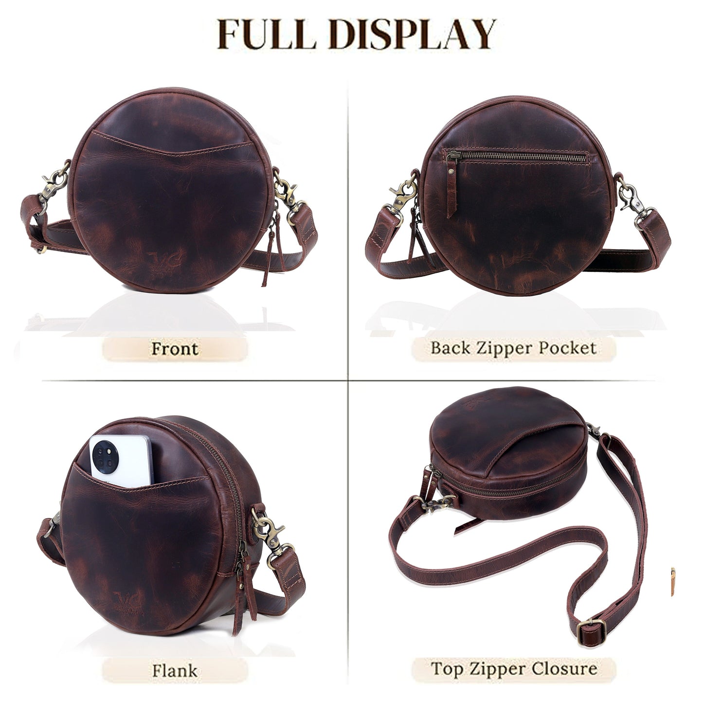 HLC collection Small Apple Cut Crossbody Bag Women - Red