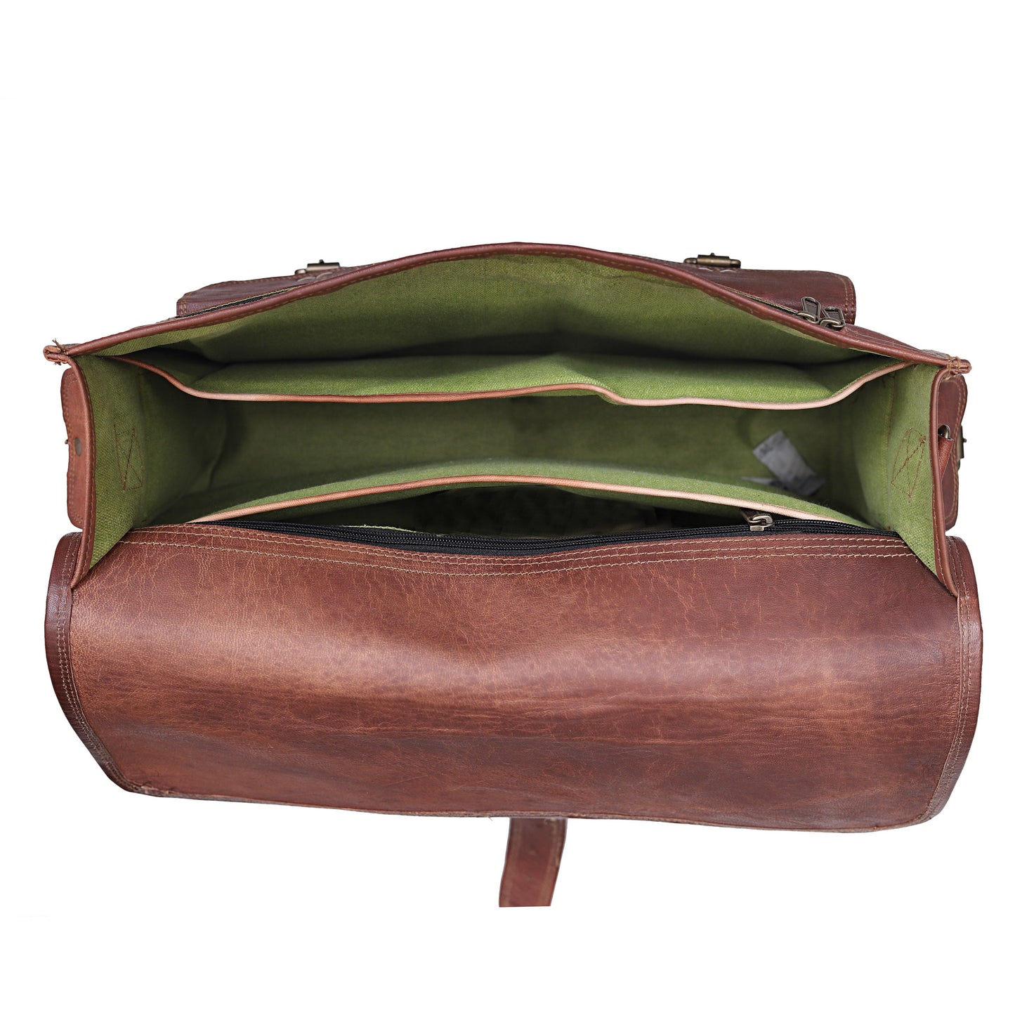 POTTER LEATHER MESSENGER LAPTOP BAG