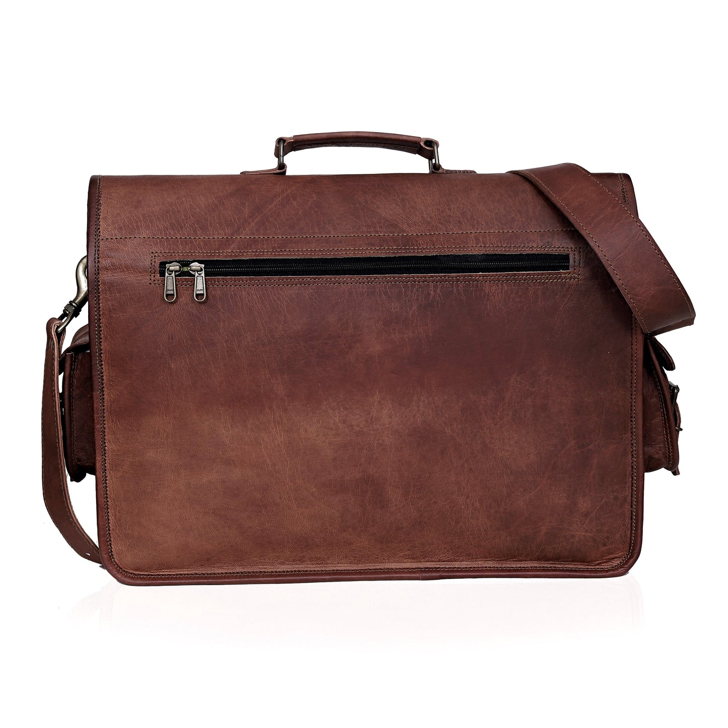 POTTER LEATHER MESSENGER LAPTOP BAG