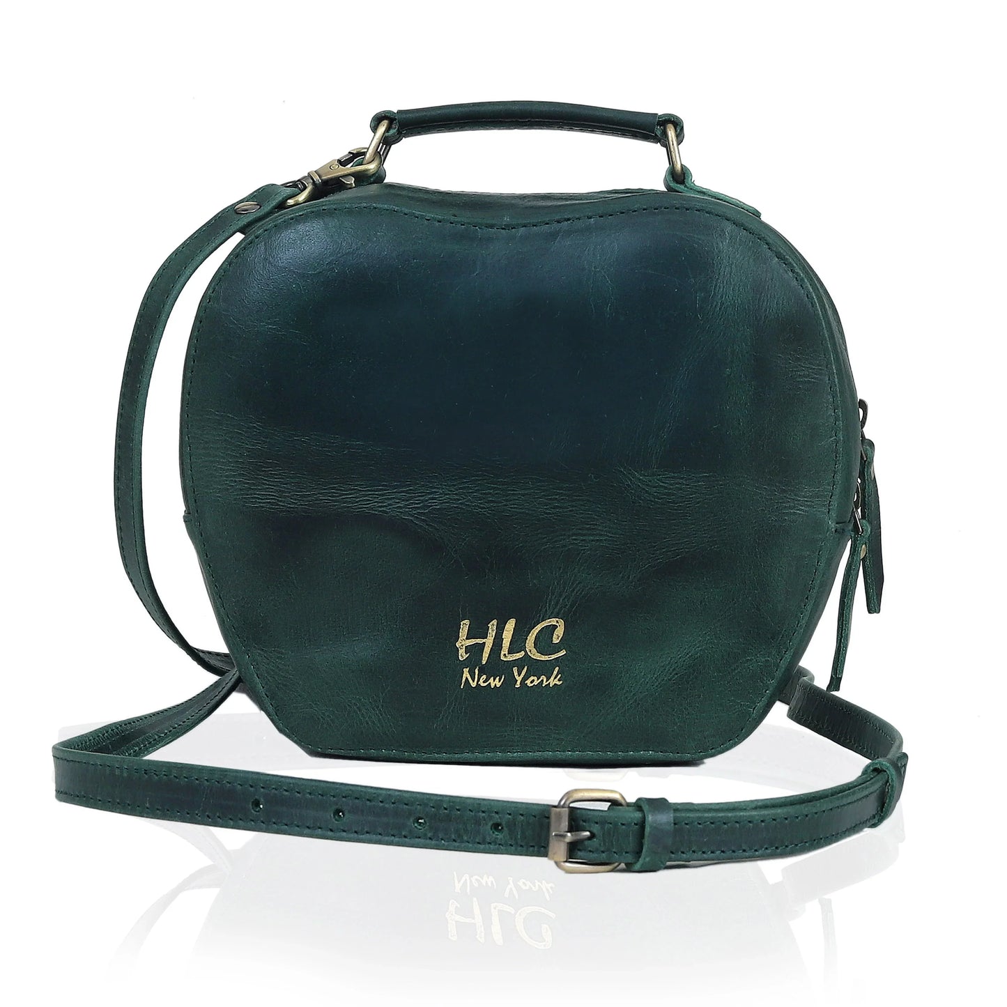 HLC collection Small Apple Cut Crossbody Bag Women - Red