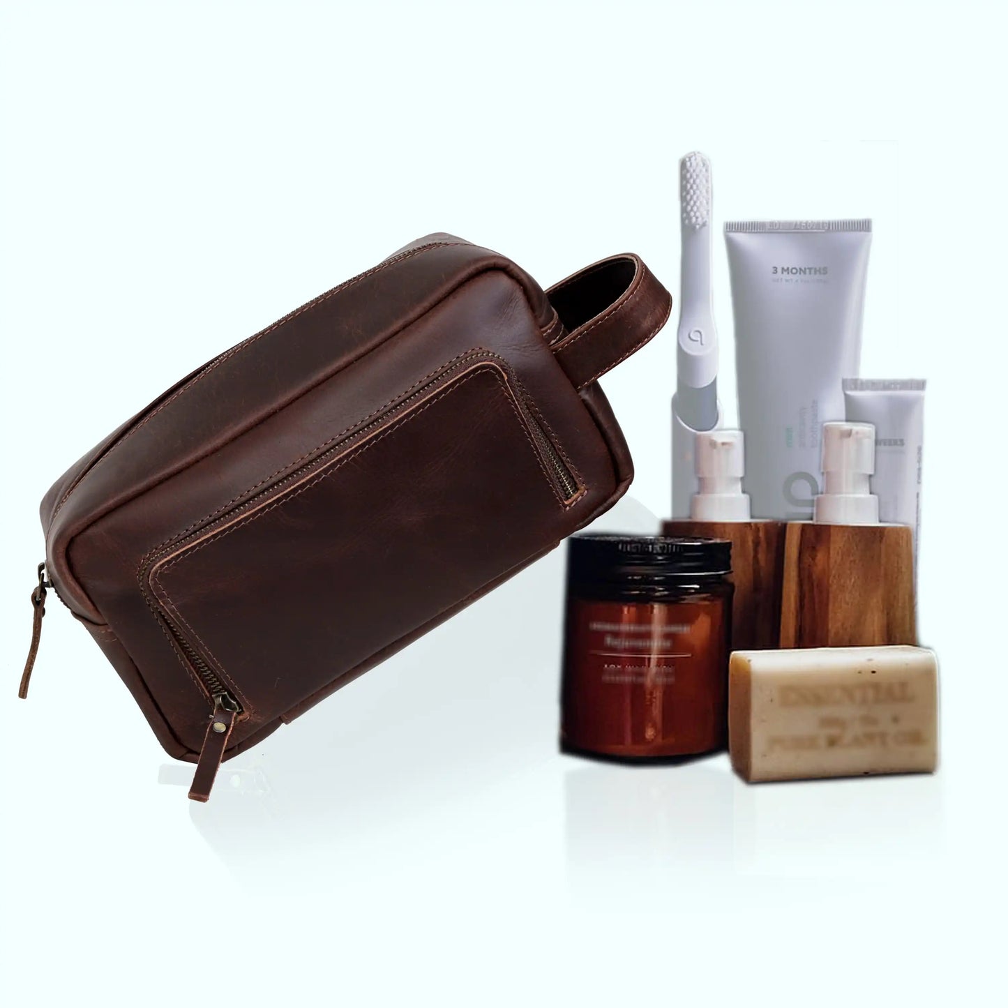 Roosevelt Leather Duffle Combo