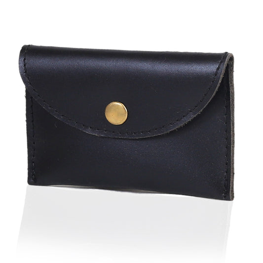 Leather Coin Purse - Black