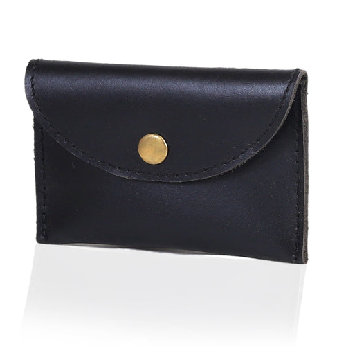 Leather Coin Purse - Black