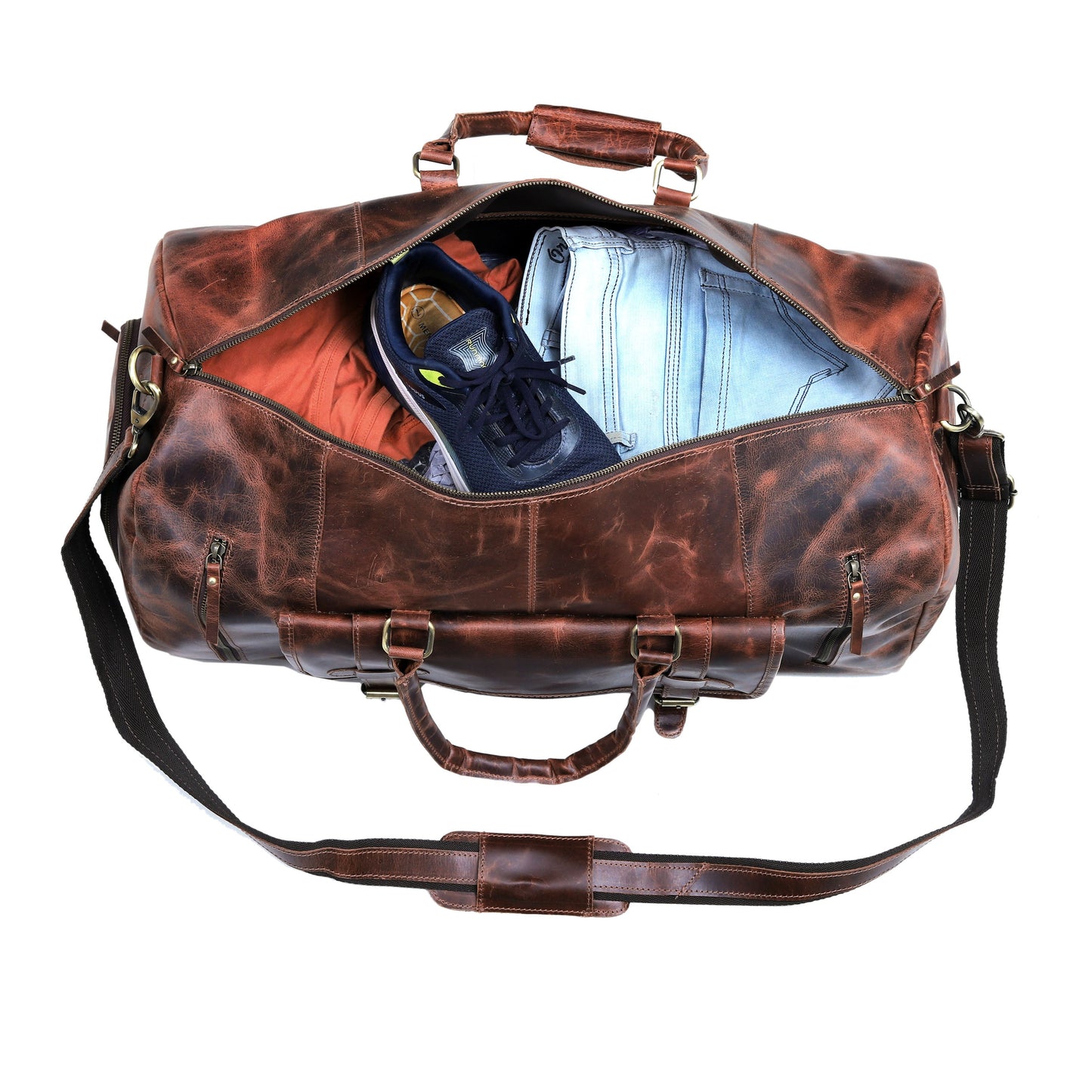 Mars Leather Duffel Bag for Men