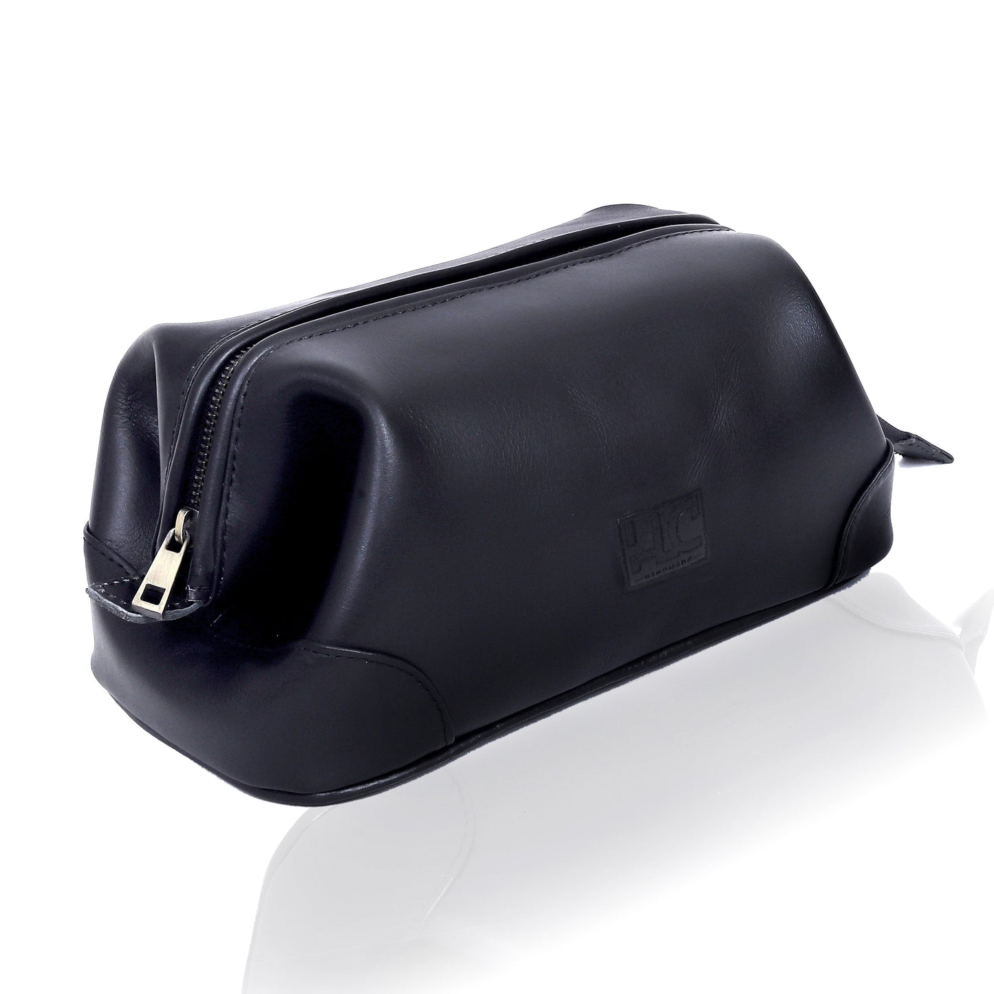 Euphrates Leather Toiletry & Large Dopp Kit - Black