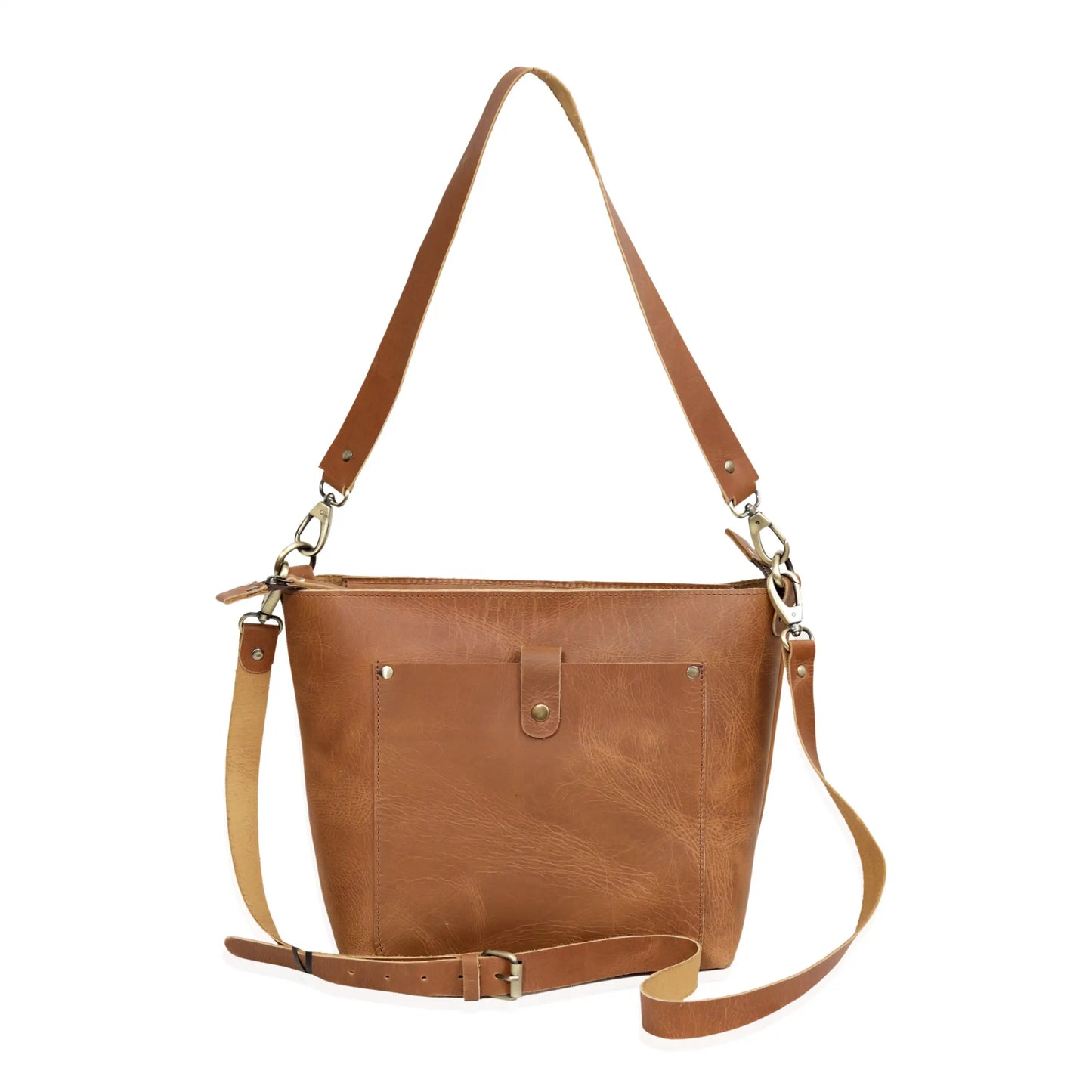 PHOENIX BUFFALO LEATHER TOTE -TAN