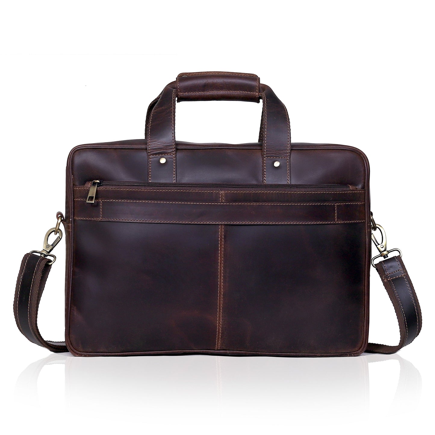 JAMES LEATHER BRIEFCASE BAG