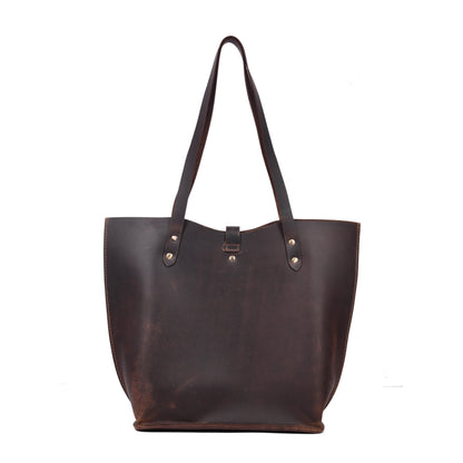 Denver Tie Leather Tote Bag