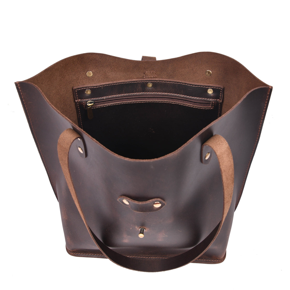 Denver Tie Leather Tote Bag