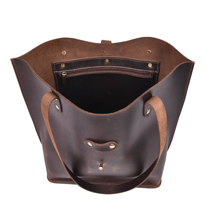 Denver Tie Leather Tote Bag