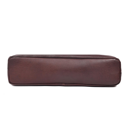 Women leather laptop tote