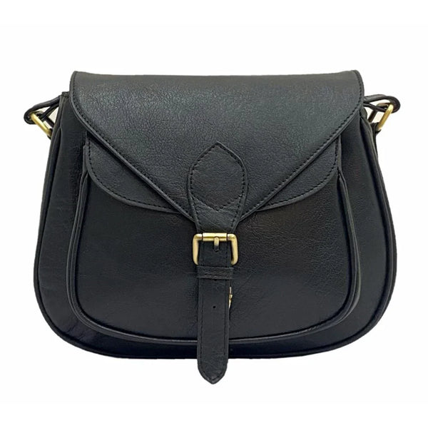 Southampton Black Leather Crossbody Bag For Women