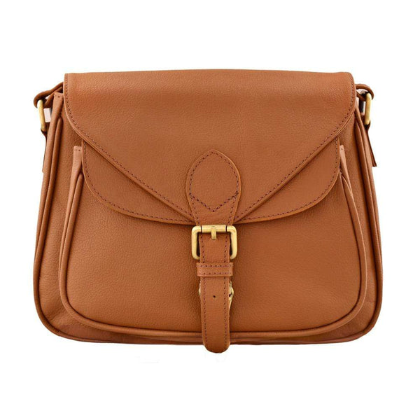 Southampton Tan Leather Crossbody Bag For Women