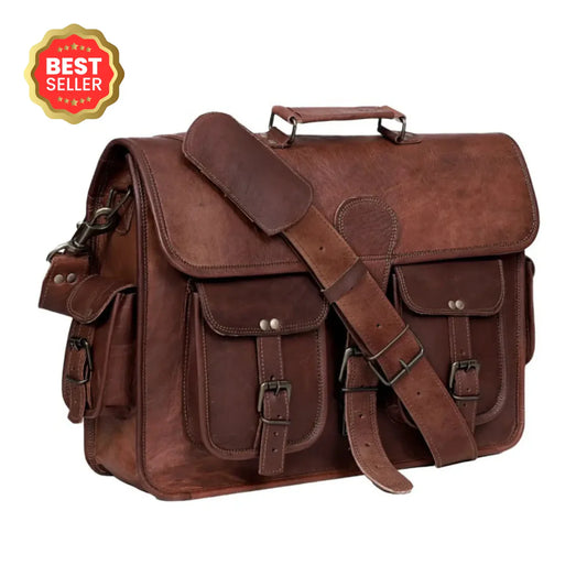 Huntingdon Leather Messenger Bag For Men