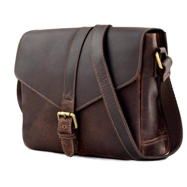 Brentford Dark Brown Leather Crossbody Bag For Women