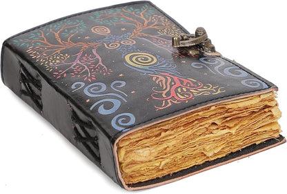 Blank Spell Book Of Shadows Leather Journal