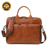 Fort William Tan Leather Briefcase For Men