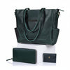 Chelsea Green Leather Tote Bag Combo For Women