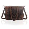 Chelsea Vintage Brown Leather Tote Bag Combo For Women