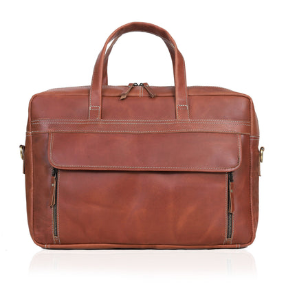 FRESNO LAPTOP LEATHER BRIEFCASE