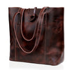 Wrexham Burgundy Leather Tote Bag For Women