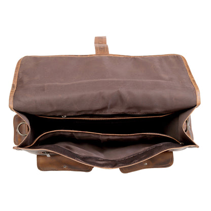 FINE LEATHER MESSENGER BAG