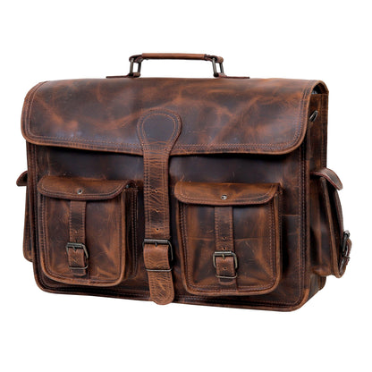 FINE LEATHER MESSENGER BAG