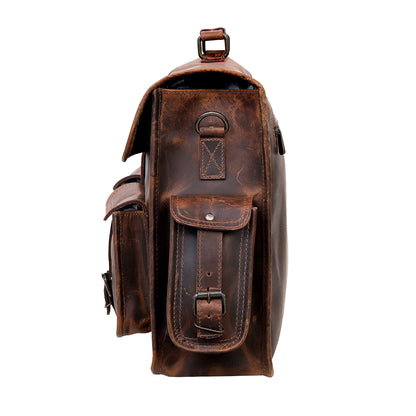 FINE LEATHER MESSENGER BAG