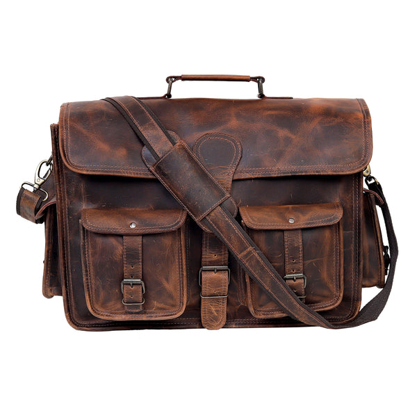 Ipswich Leather Messenger Bag For Men