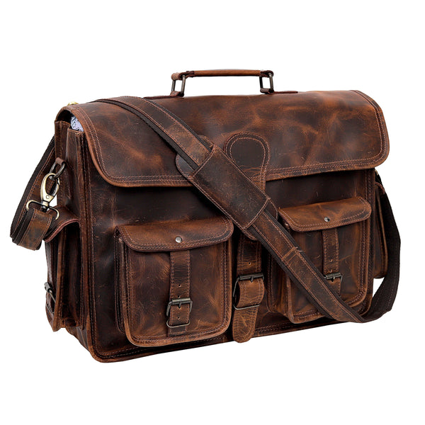 Ipswich Leather Messenger Bag For Men