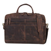 Fort William Brown Leather Briefcase For Men