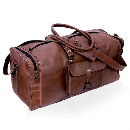 SHERRY LEATHER DUFFEL BAG FOR MEN