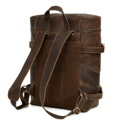 Kentucky Leather Backpack Retro Daypack