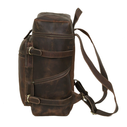 Kentucky Leather Backpack Retro Daypack
