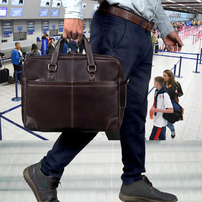 HERITAGE LEATHER BRIEFCASE BAG