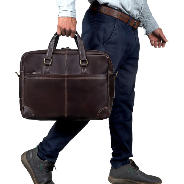 Walthamstow Leather Briefcase For Men