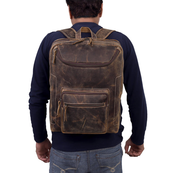 Chelmsford Unisex Leather Backpack