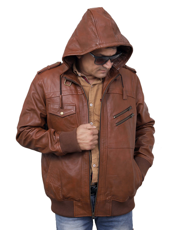 Vintage Retro Men's Leather Jacket