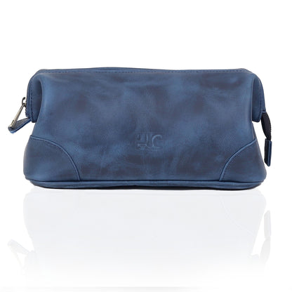 Euphrates Leather Toiletry & Large Dopp Kit - Navy