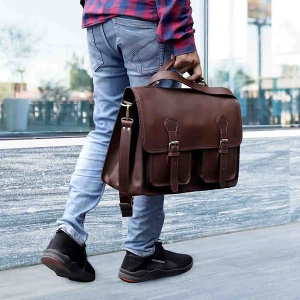 Perth Leather Briefcase For Men