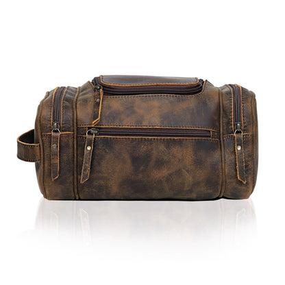 Rio Grande Leather Toiletry & Large Dopp Kit - Brown
