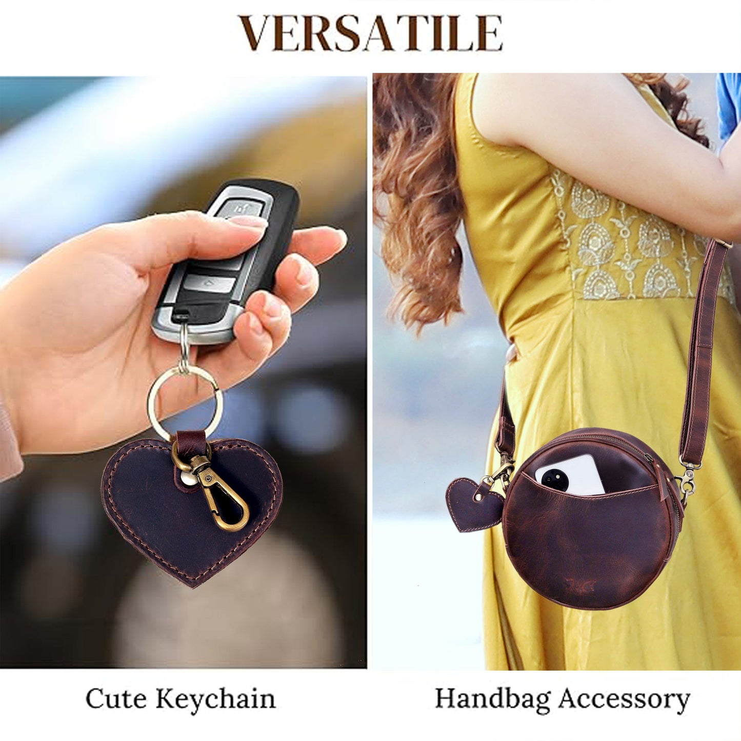 HLC collection Small Apple Cut Crossbody Bag Women - Red