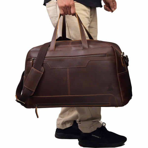 Norwich Leather Duffle Bag For Men