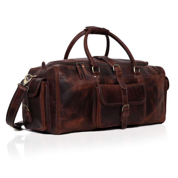 Harrogate Leather Duffle Bag For Men