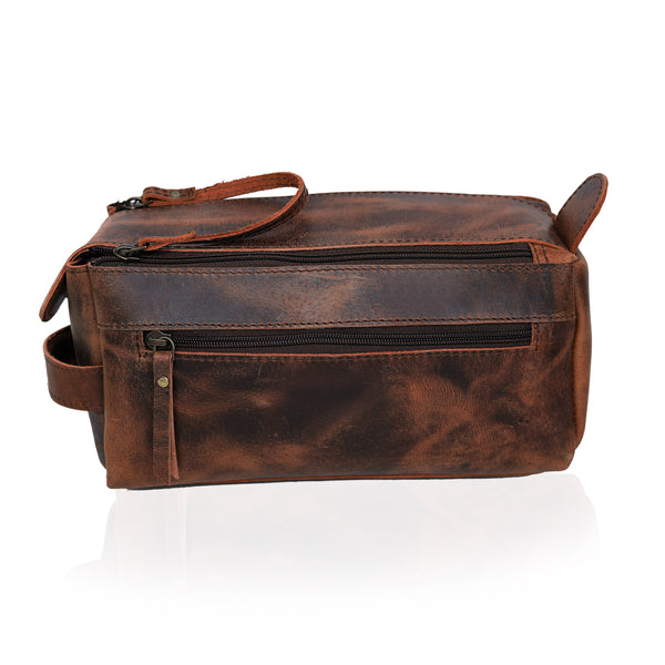 Shrewsbury Unisex Leather Toiletry Bag