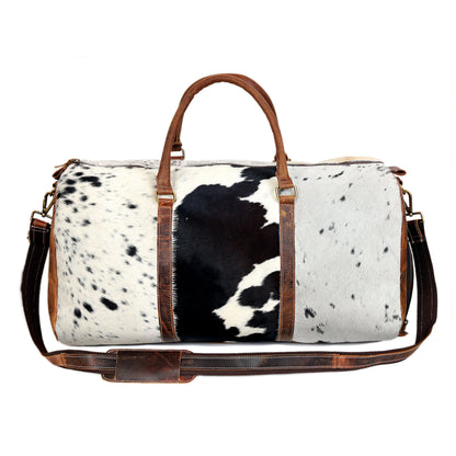 Cowhide Leather Duffel Bag | Unisex Travel Bag